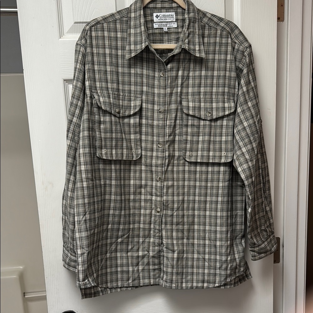 Columbia Green Lightweight Shirt Jacket XL